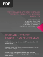 Faktor Penghalang Perpaduan Di Malaysia