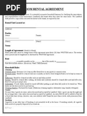Room Agreement