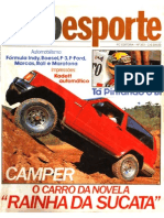 Revista Auto Esporte N_303--08_1990-Envemo Camper-Transamazonas Bike Expedition-Picape GM D20 4x4 QT Engenharia