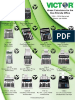 Victor Green Calculators Flyer