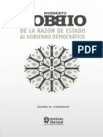 de La Razón de Estado Al Gobierno Democrático