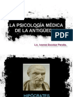 La Psicología Médica de La Antigüedad