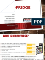 Microfridge: A 3-in-1 device for hostel rooms, military bases, and motels