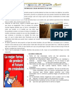 Lectura Proyecto de Vida Importancia