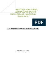 Monografia de Los Animales en El Mundo Andino