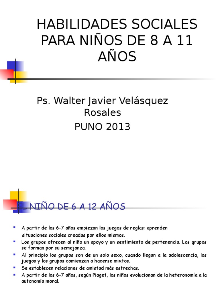 Habilidades Sociales Niños | PDF | Las emociones | Comportamiento