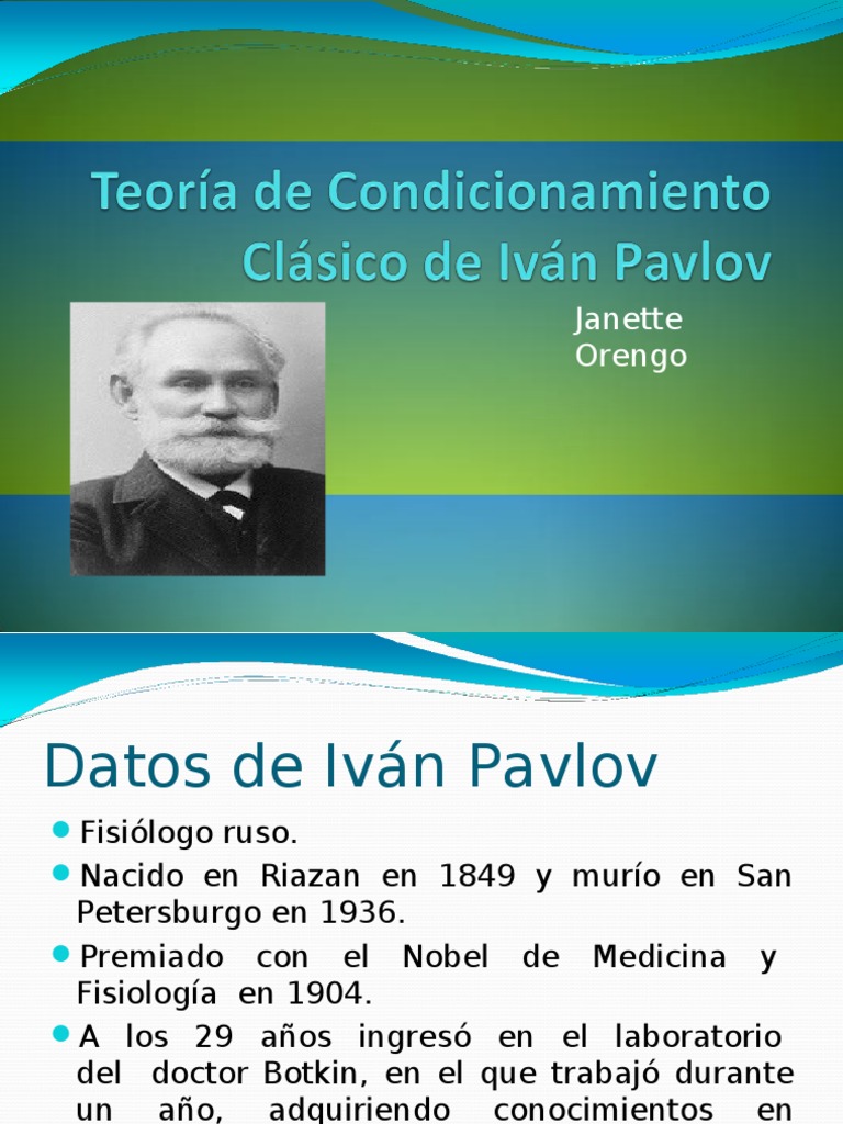 Teoría del Condicionamiento Clásico de Pavlov | PDF | Neurociencia ...
