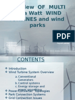 Overview of MULTI Megawatt WIND TURBINES and Wind Parks