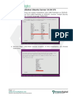 Documentation of Installation Ubuntu Server 14.04 LTS