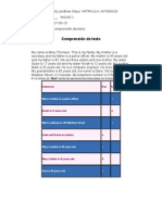 Actividad 2. Comprensión de Texto