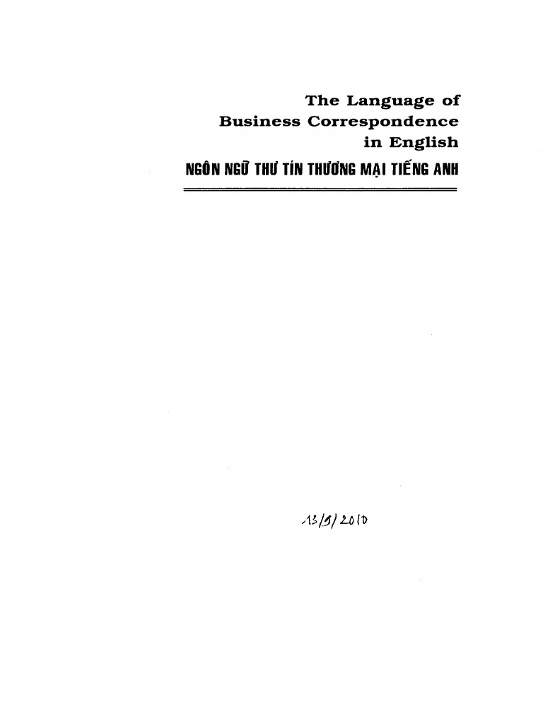 The Language of Business Correspondence in English 2007 PDF Discounts And Allowances