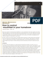 How to Control Mouthfeel in Your Homebrew - Pintwell