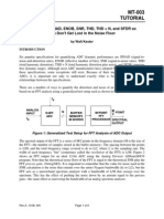 Understand SINAD, ENOB, SNR, THD, THD + N, and SFDR