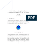 16-741 Mechanics of Manipulation Project A Semiquantitative Analysis of Tippe Top Inversion