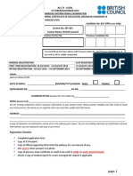 As a-level Application Form Oct-nov 2014