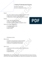 Noise in Communication Systems