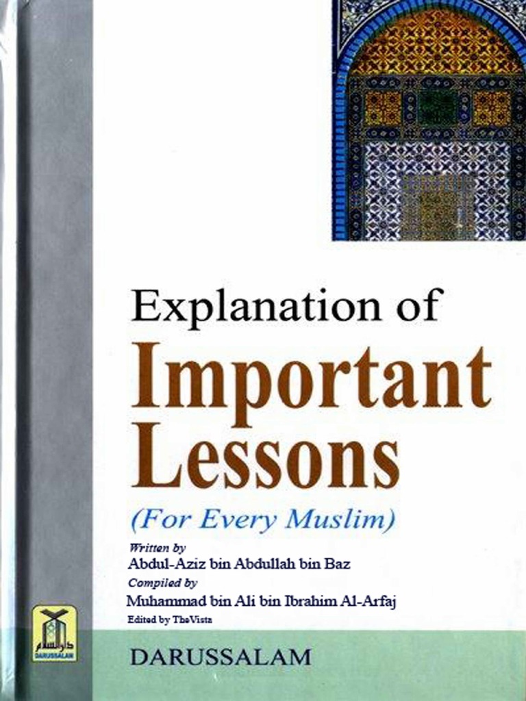 Explanation of Important Lessons For Every Muslim | PDF