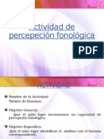 Actividad de Percepeción Fonológica