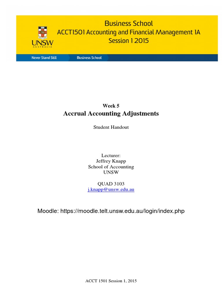 Accrual Accounting Adjustments Guide | PDF | Deferral | Debits And Credits