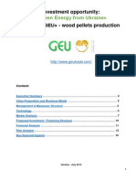 Investment Opportunity: Project GEU - Wood Pellets Production