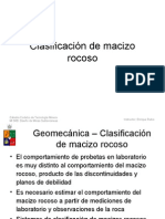 Clasificacion Geomec de Rocas