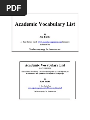 College Vocabulary