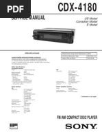 Service Manual: Fm/Am Compact Disc Player