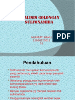 Analisis Senyaw SULFONAMID (Nurmiati Ramli)