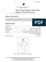 Div. 2 Hazardous Area Speaker Assembly Using Model 13314-001 Driver