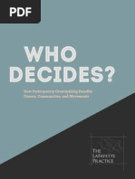 Download Who Decides How Participatory Grantmaking Benefits Donors Communities and Movements by The Lafayette Practice SN273386784 doc pdf