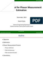 A Teaching Tool For Phasor Measurement Estimation: December, 2013 Daniel Dotta