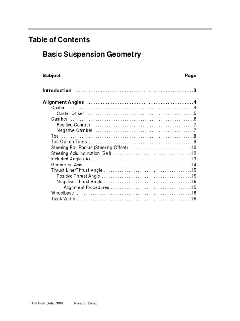 Understanding Suspension Geometry Basics | PDF | Steering | Suspension ...