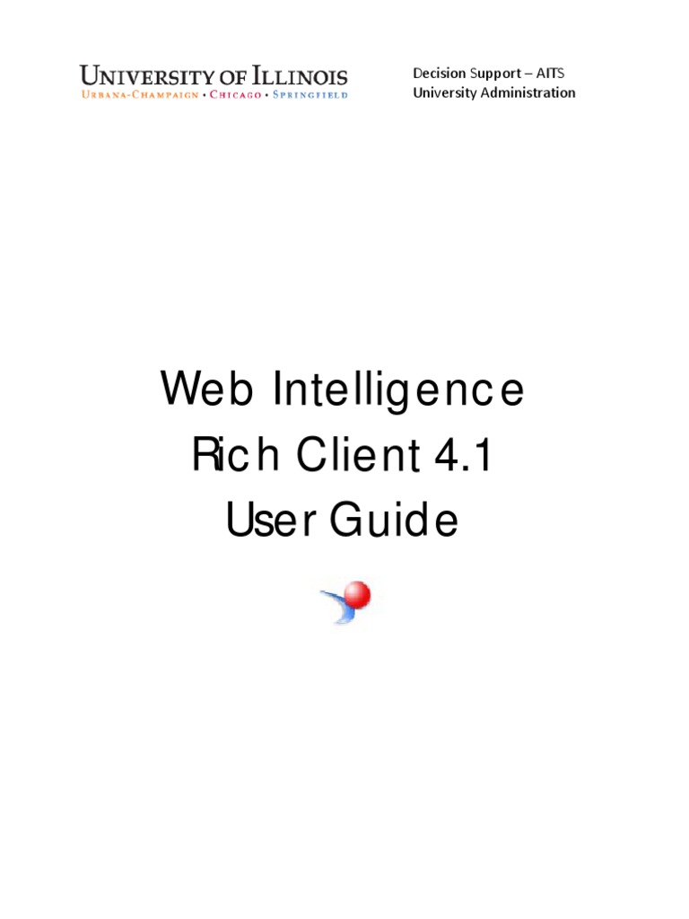 Web Intelligence 4.1 User Guide | PDF | Tab (Gui) | Microsoft Excel