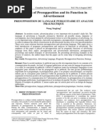 Download Analysis of Presupposition and Its Function in Advertisement by Vojtch Duda SN273395890 doc pdf