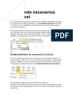 Evaluando Escenarios Con Excel