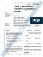 NBR 09830 - 1993 - Cimento Portland Destinado A Cimentação de Poços