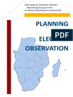 Planning Election Observation