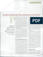 Understanding Procurement Activities
