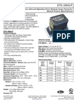 Ditek DTK-2MHLP5BWVB Data Sheet