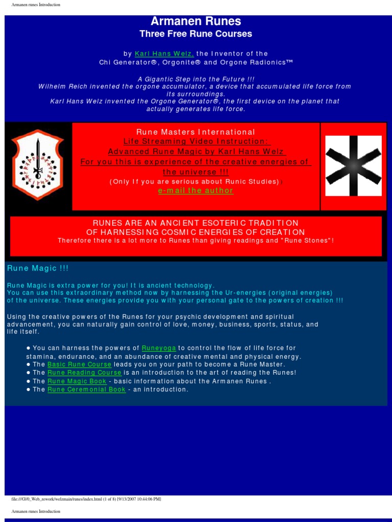 Rune Courses | PDF | Runes | Odin