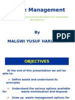 Waste Management: by Malgwi Yusuf Haruna