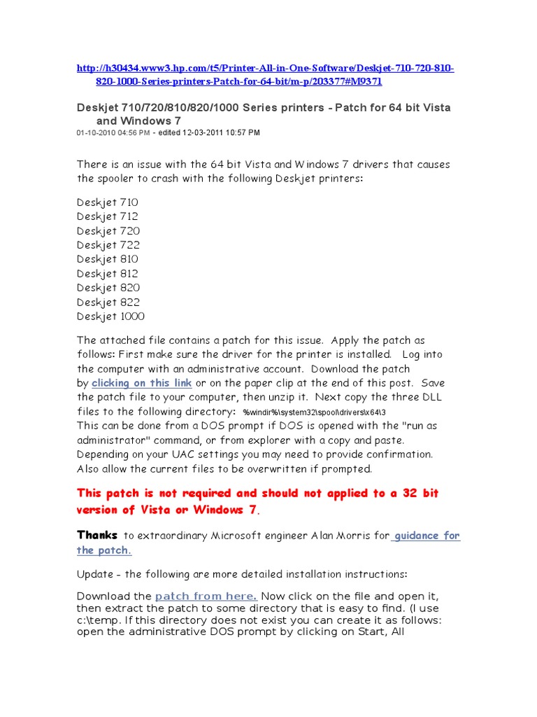 Instalar HP Deskjet 720c En Windows 7 64 Bits | PDF | Microsoft.