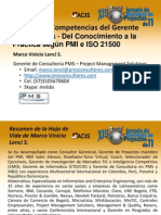 ACIS - PMS - MVLS - XIII Jornada de Gerencia de Proyectos de TI - Modelo de Competencias Del Gerente de Proyectos V2