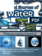 Natural Sources of Water Powerpoint