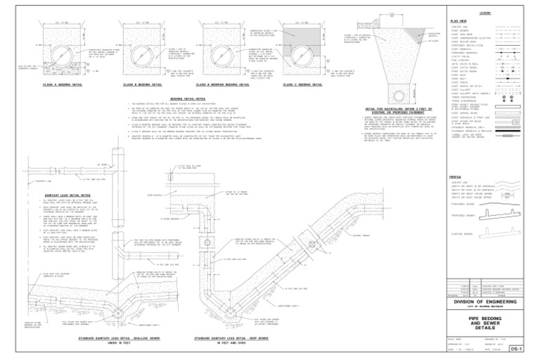 Pipe Bedding and Sewer PDF Sanitary Sewer Road Surface