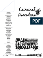 UP 2009 Remedial Law - Criminal Procedure