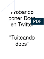 Probando Poner Docs en Twitter "Tuiteando Docs"