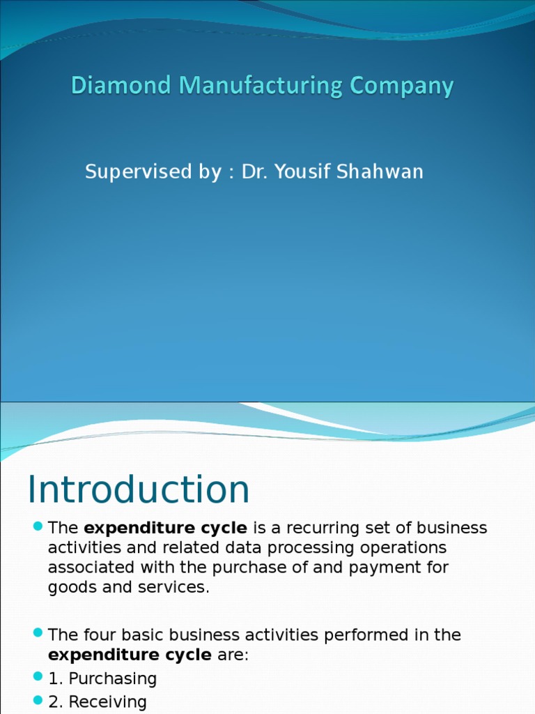 Enhancing Controls in Diamond Manufacturing | PDF | Electronic Data ...