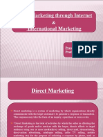 Direct Marketing Through Internet International Marketing: Presented by Prof. Ashish Bhalla
