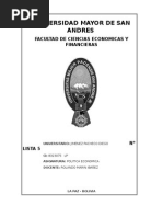 Politicas de Infraestructura